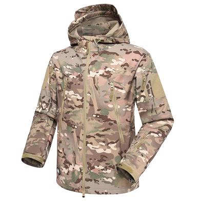 Multi camouflage militare inverno giacca in pile
