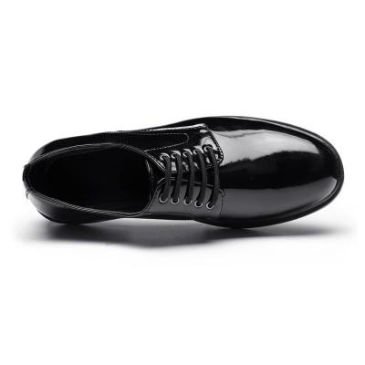 Nero lucido cuoio genuino ufficiale scarpe