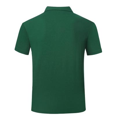Camicia da polo maniche corte in cotone verde dell'esercito