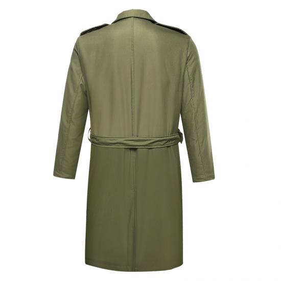 Army green winter fleece overcoat