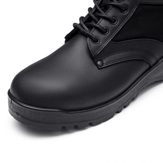 Black Men Shoes Genuine Leather Combat Jungle Boots Military